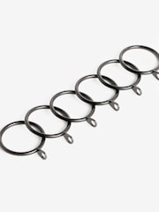 10 Pack Black Curtain Pole 19mm Rings - Image 3 of 3