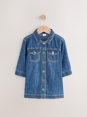 Blue Denim Denim Shirt Dress - Image 1 of 1
