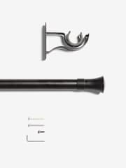 Black Klick Fit 28mm Trumpet Finial Extendable Curtain Pole Kit - Image 5 of 5
