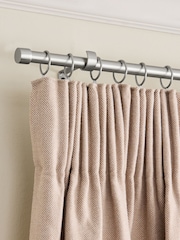 10 Pack Brushed Silver Curtain Pole 19mm Rings - Image 1 of 2