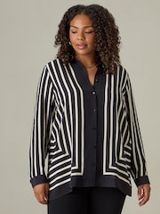 Live Unlimited Black Curve- Mono Stripe Shirt - Image 4 of 7
