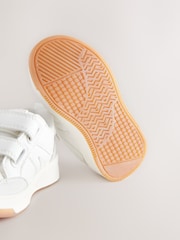 White Standard Fit (F) Touch Fastening Two Strap Trainers - Image 3 of 5