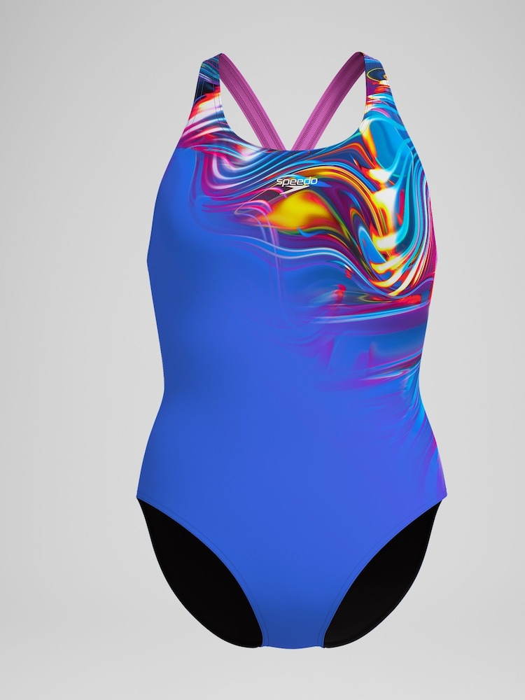 Купальник с принтом Speedo Powerback - Image 5 of 5
