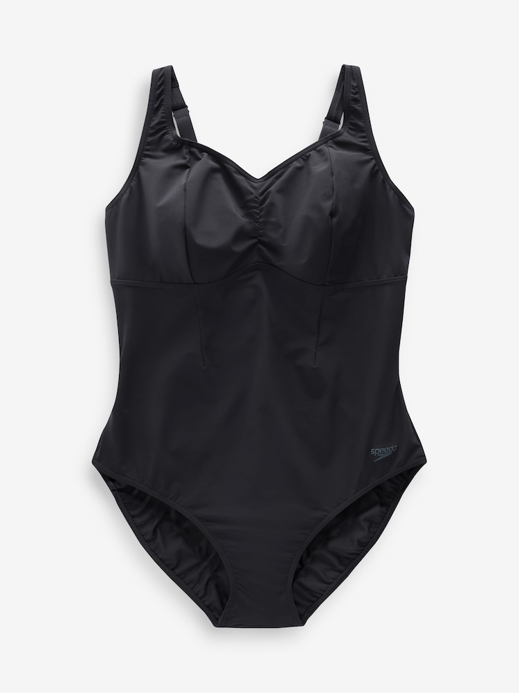 Speedo Black Shaping Aquanite Plus Size Swimsuit - Image 7 of 7