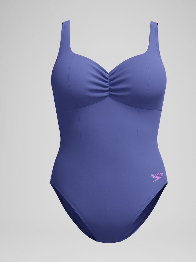 Speedo Blue Shaping Aquanite Swimsuit - Image 6 of 6