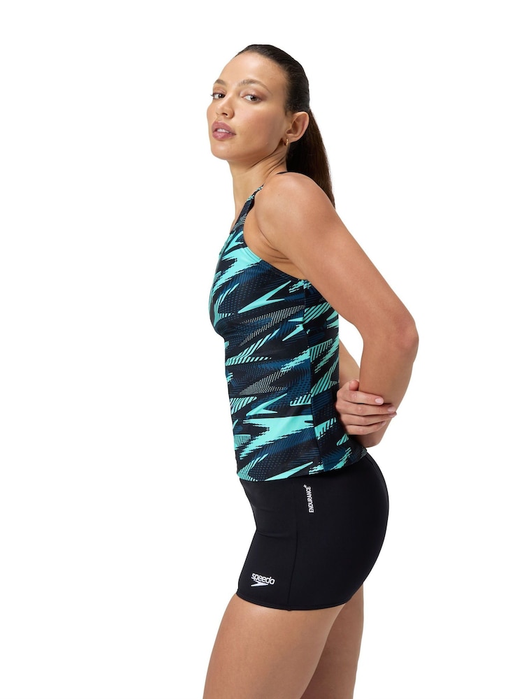 Speedo Black Hyperboom Tankini - Image 5 of 8