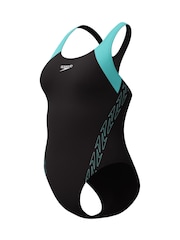 Speedo Black Hyperboom Splice Racerback Swimsuit - Image 7 of 7