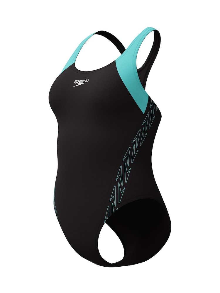 Speedo Black Hyperboom Splice Racerback Swimsuit - Image 7 of 7