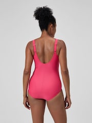 Speedo Pink Shaping Cross Knot Swimsuit - Image 2 of 6
