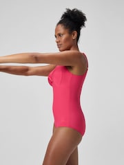 Speedo Pink Shaping Cross Knot Swimsuit - Image 3 of 6