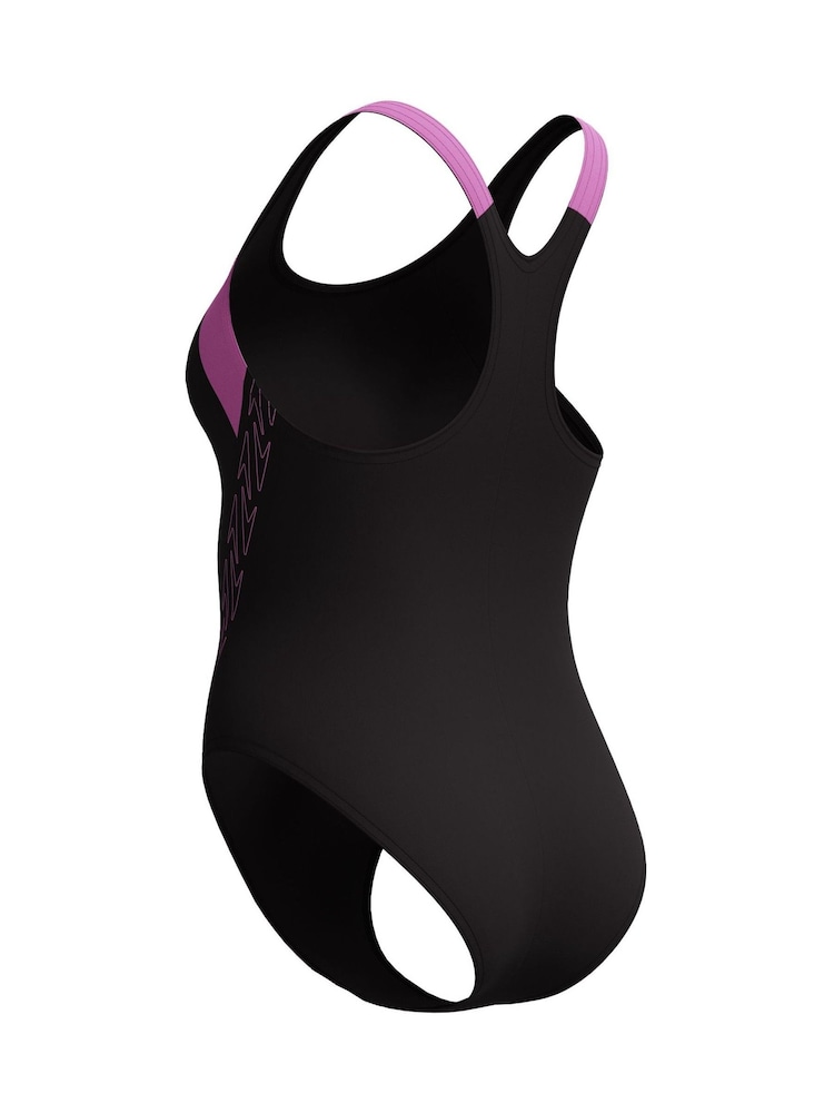 Speedo Black Hyperboom Splice Racerback Swimsuit - Image 8 of 8 Speedo Black Hyperboom Splice Racerback Swimsuit - Image 8 of 8