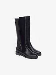 NeroGiardini Black Leather Knee High Riding Boots - Image 2 of 4