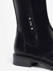 NeroGiardini Black Leather Knee High Riding Boots - Image 4 of 4