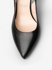 NeroGiardini Black Leather Bow Court Shoes - Image 5 of 6