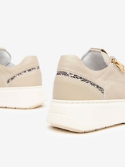 NeroGiardini Cream Leather Cupsole Trainers - Image 4 of 4