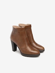 NeroGiardini Brown Leather Ankle Boots - Image 2 of 4
