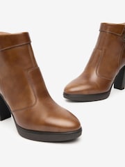 NeroGiardini Brown Leather Ankle Boots - Image 3 of 4