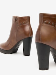 NeroGiardini Brown Leather Ankle Boots - Image 4 of 4