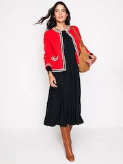 Boden Black Petite Thea Long Sleeve Jersey Dress - Image 3 of 5
