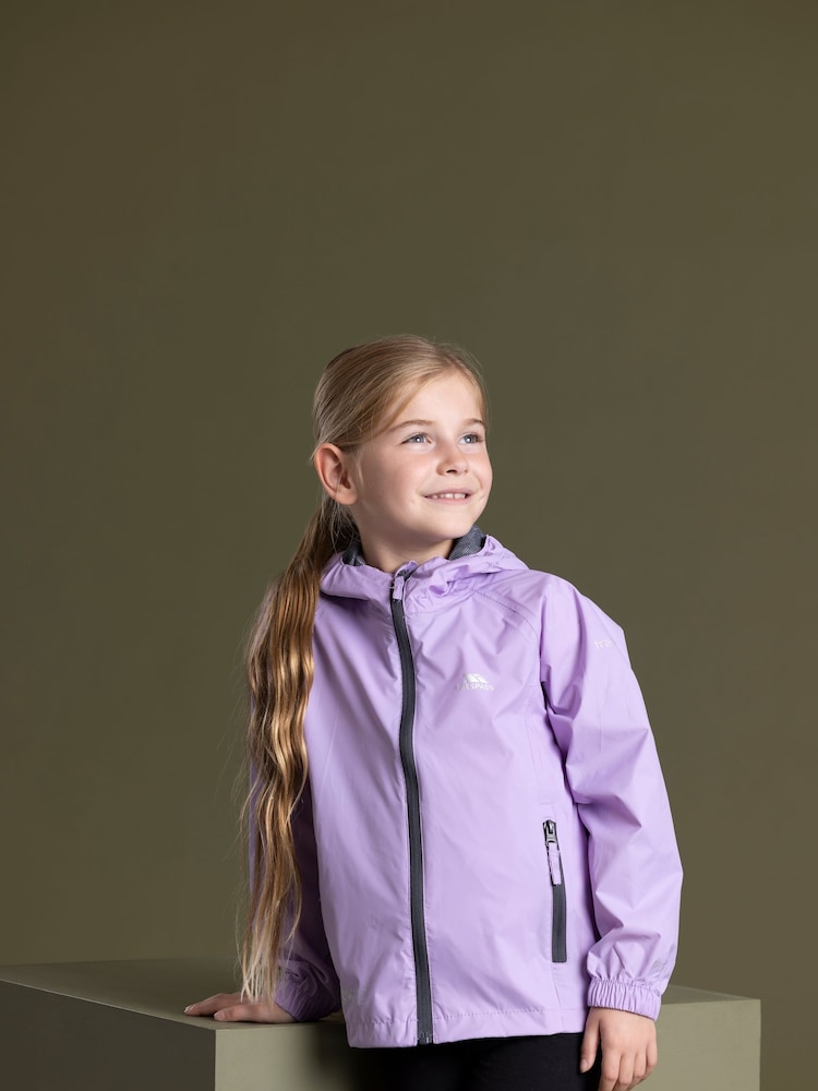 Trespass Unisex Kinder Lila Qikpac Jacke TP75 - Image 3 of 5