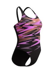 Speedo Pink Hyperboom Placement Muscleback Swimsuit - Image 3 of 6
