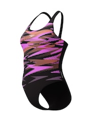 Speedo Pink Hyperboom Placement Muscleback Swimsuit - Image 6 of 6
