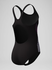 Speedo Black Placmement Muscleback Swimsuit - Image 3 of 5