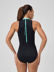 Speedo Black Printed Swim Swimsuits - Image 2 of 6