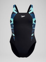 Speedo Black Hyperboom Splice Muscleback Swimsuit - Image 6 of 6