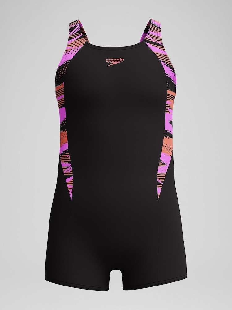 Speedo Black HyperBoom Splice Legsuit - Image 1 of 5