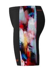 Speedo Black Digital Panel Jammer Swim Shorts - Image 6 of 6