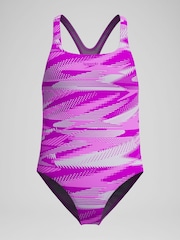 Speedo Pink Hyper Boom Allover Medalist Swimsuit - Image 1 of 5