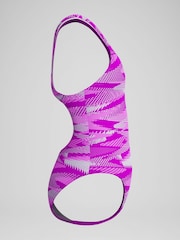Speedo Pink Hyper Boom Allover Medalist Swimsuit - Image 2 of 5