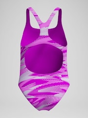 Speedo Pink Hyper Boom Allover Medalist Swimsuit - Image 4 of 5