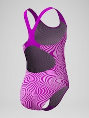 Speedo Pink Digital Allover Splashback Swimsuit - Image 4 of 5