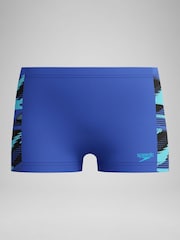 Speedo Blue Hyper Boom Panel Aquashort Swim Shorts - Image 1 of 4