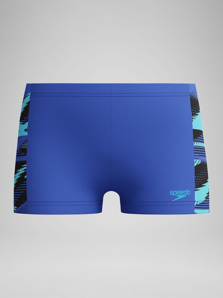 Speedo Blue Hyper Boom Panel Aquashort Swim Shorts - Image 1 of 4