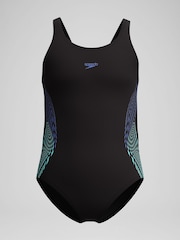 بدلة سباحة Muscleback بتصميم على الجانب من Speedo - صورة 1 من 5