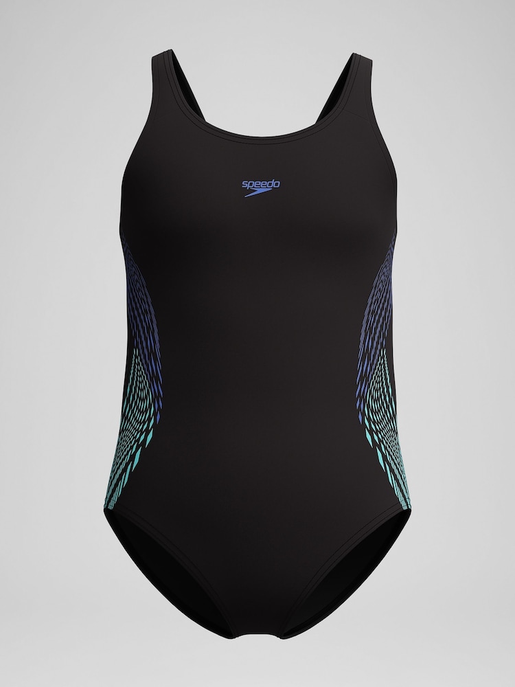 بدلة سباحة Muscleback بتصميم على الجانب من Speedo - صورة 1 من 5