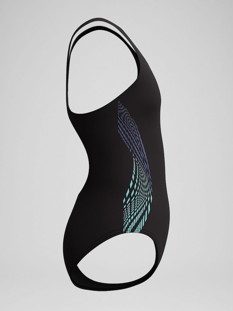 بدلة سباحة Muscleback بتصميم على الجانب من Speedo - صورة 5 من 5