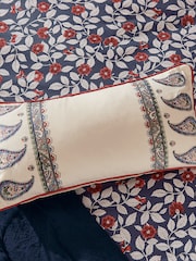 Joules Multi Tapestry Paisley Cushion - Image 1 of 5