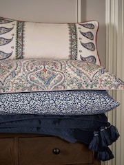 Joules Multi Tapestry Paisley Cushion - Image 2 of 5
