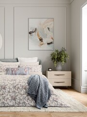 Bedeck of Belfast Chambray Pink Estelle Cushion - Image 3 of 5