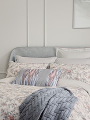 Bedeck of Belfast Chambray Pink Estelle Duvet Cover and Pillowcase 100% Cotton Set - Image 2 of 5
