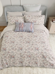 Bedeck of Belfast Chambray Pink Estelle Duvet Cover and Pillowcase 100% Cotton Set - Image 3 of 5