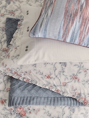 Bedeck of Belfast Chambray Pink Estelle Duvet Cover and Pillowcase 100% Cotton Set - Image 4 of 5
