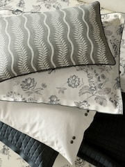 Bedeck of Belfast Charcoal Linen Ariane Sham 100% Cotton Pillowcase - Image 3 of 4