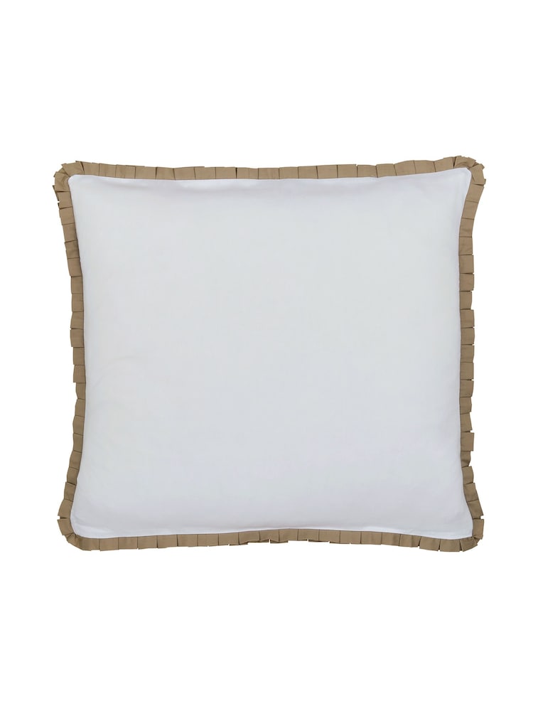 Bedeck of Belfast Linen  Grey 100% Cotton Cora Square Pillowcase - Image 4 of 4