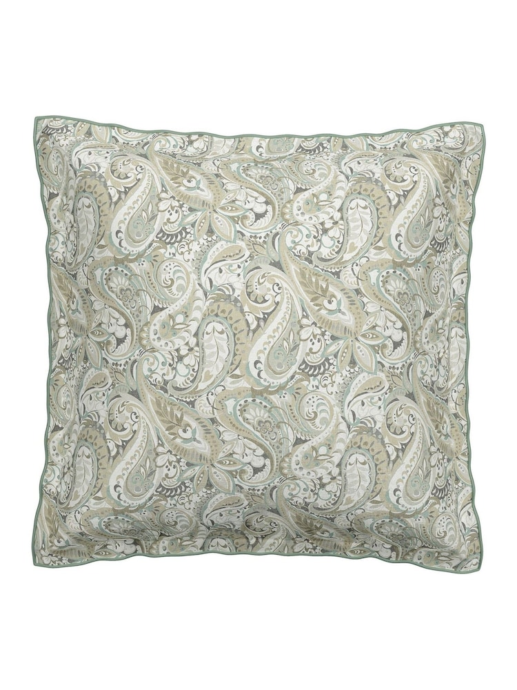 Bedeck of Belfast Alessie Square Pillowcase 100% Cotton Pair - Image 1 of 4