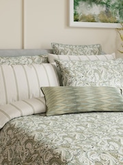 Bedeck of Belfast Alessie Square Pillowcase 100% Cotton Pair - Image 2 of 4
